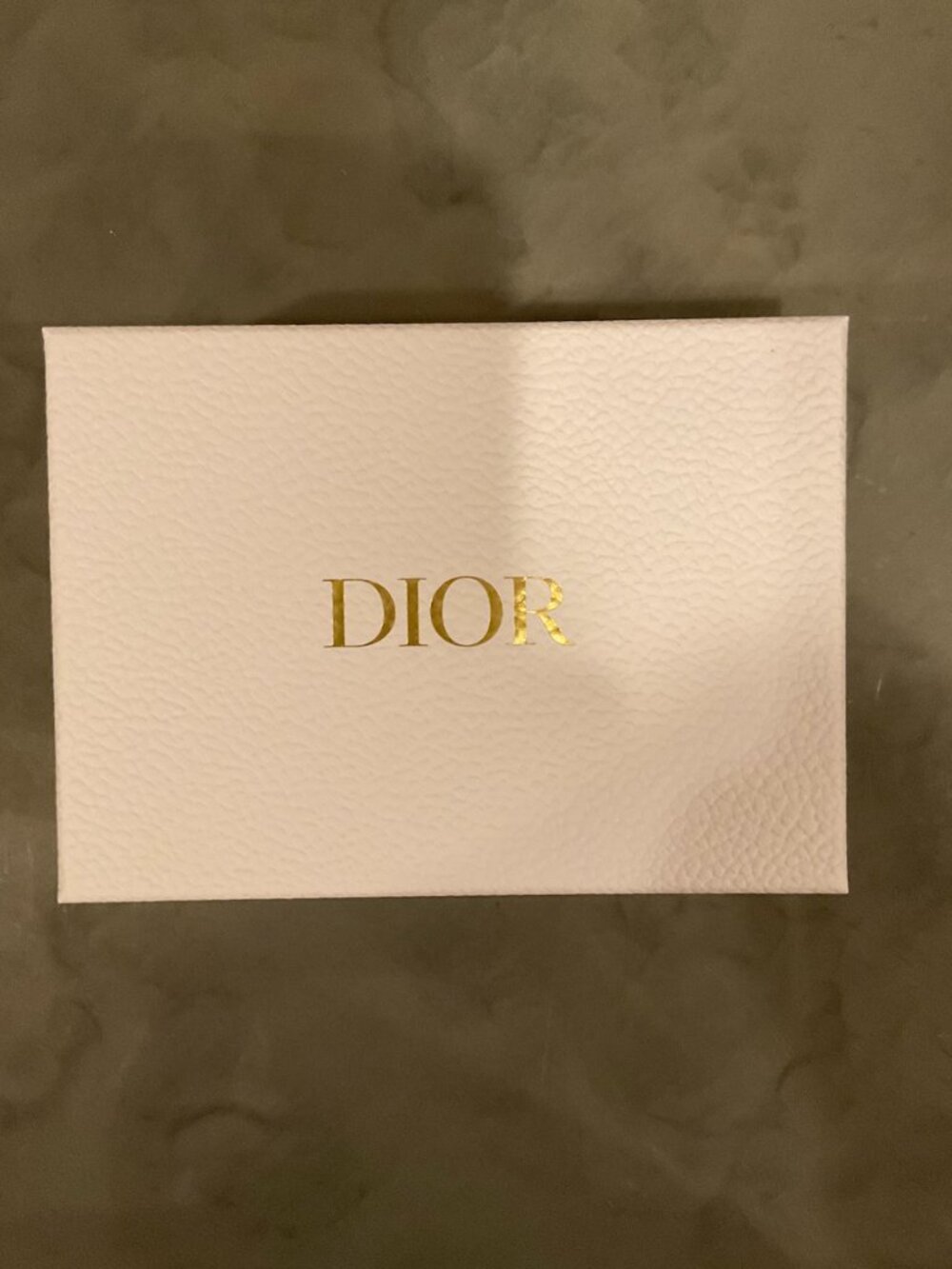 Authentic Dior White Textured Gift Storage Box 7.5" x 5.5"